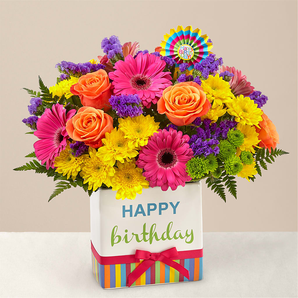 Birthday Brights Bouquet – House Of Flowers, Worcester MA