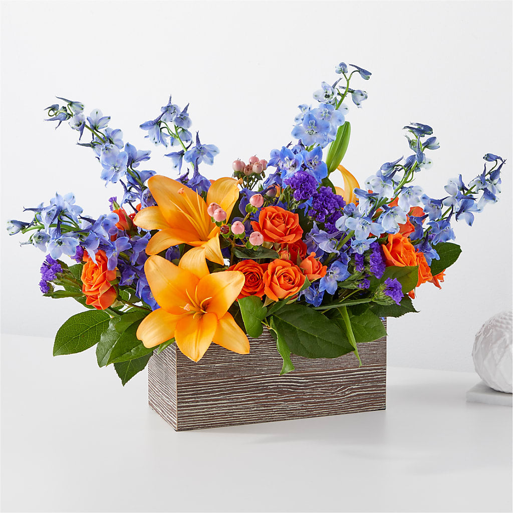 Radiant Citrus Box Bouquet – House Of Flowers, Worcester MA