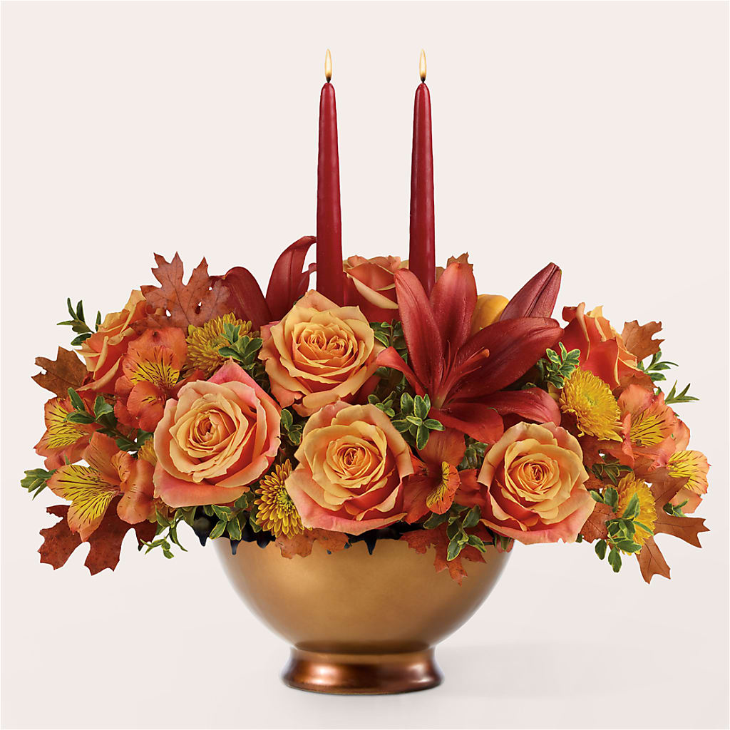 Harvest Table Centerpiece – House Of Flowers, Worcester MA
