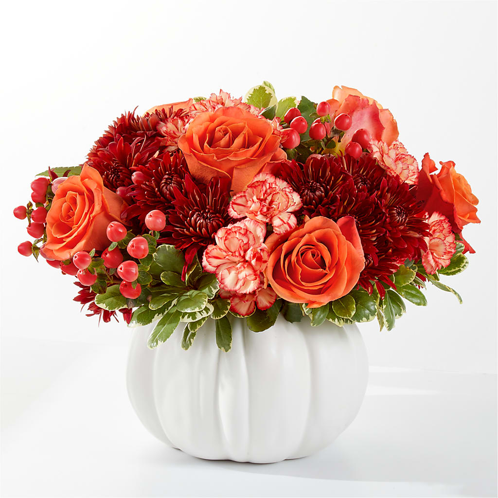 Autumn Air Pumpkin Bouquet – House Of Flowers, Worcester MA