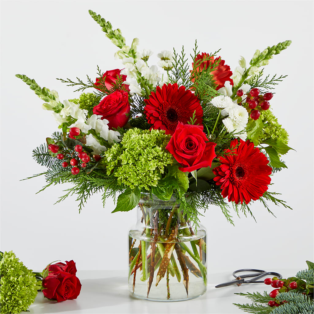 Merry Moment Bouquet – A Florist Original – House Of Flowers, Worcester MA