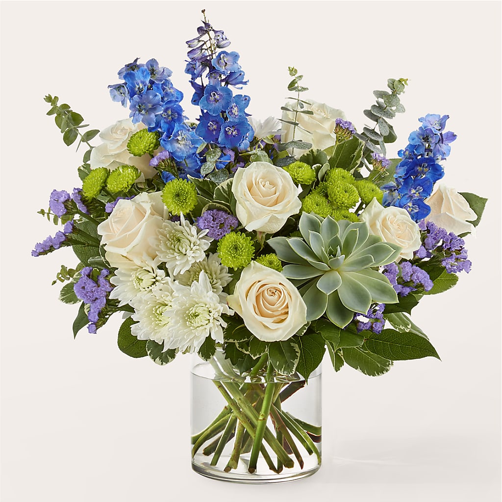 Cerulean Waves Bouquet – House Of Flowers, Worcester MA