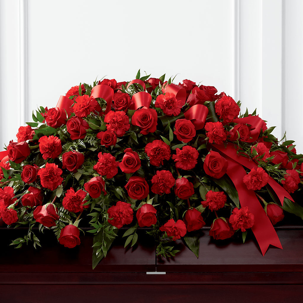 Tribute of Life Casket Spray – House Of Flowers, Worcester MA