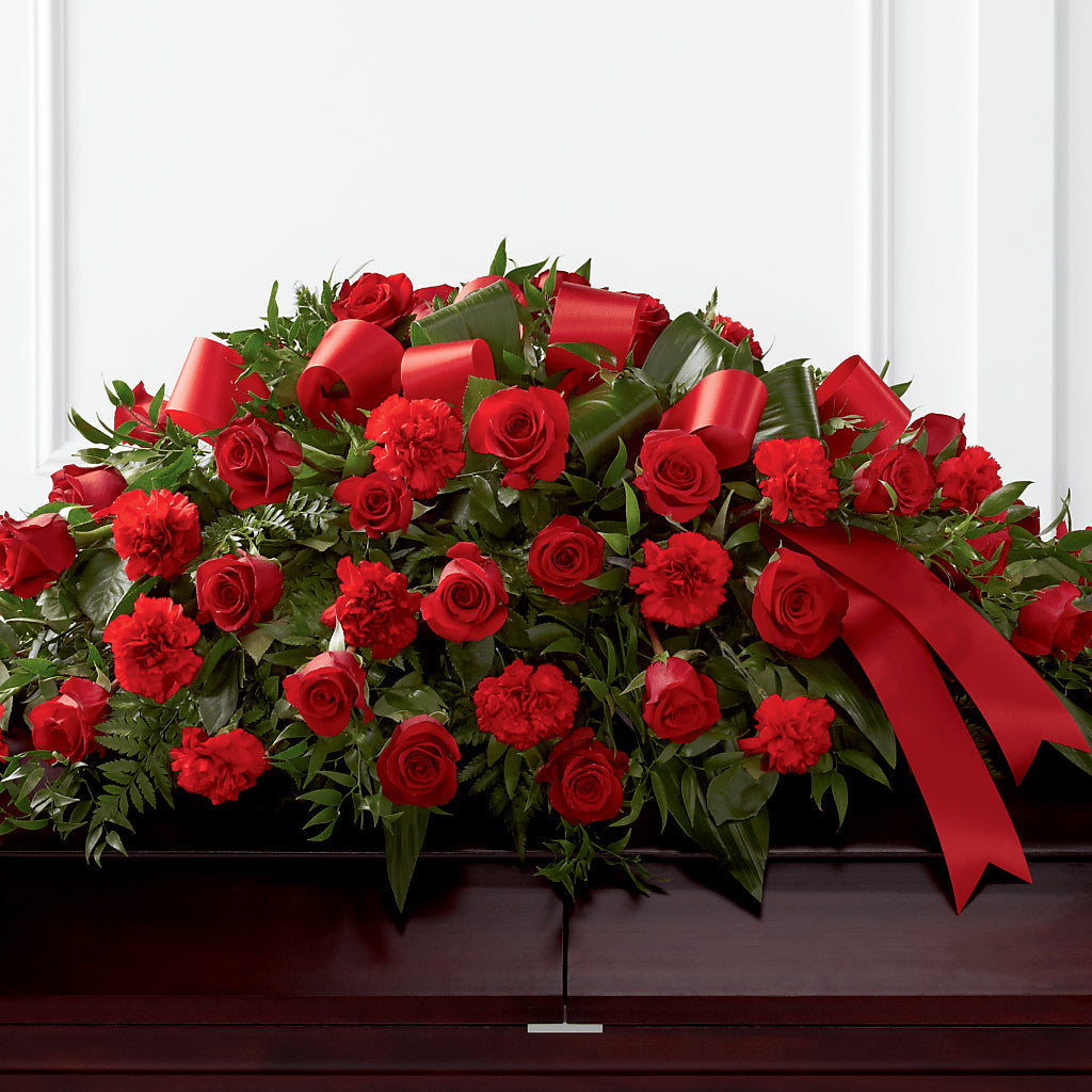 Tribute of Life Casket Spray – House Of Flowers, Worcester MA
