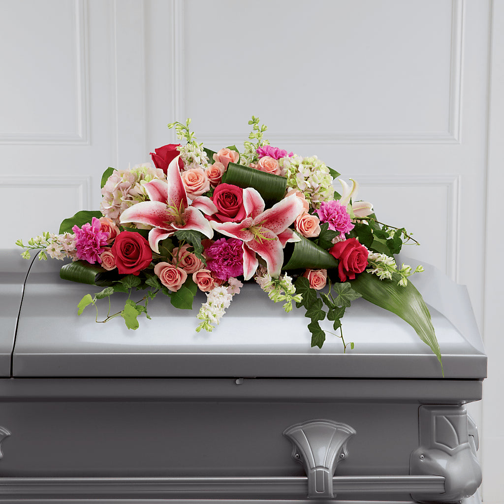 Splendid Grace Casket Spray – House Of Flowers, Worcester MA