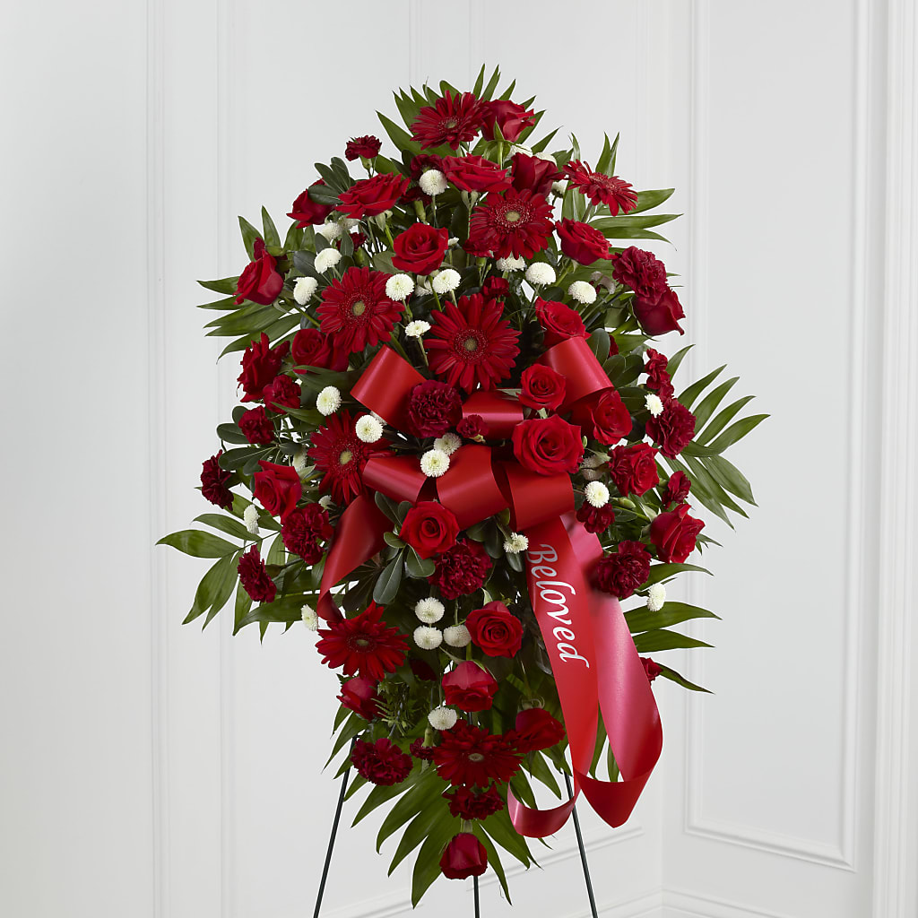 Treasured Memories Standing Spray – House Of Flowers, Worcester MA
