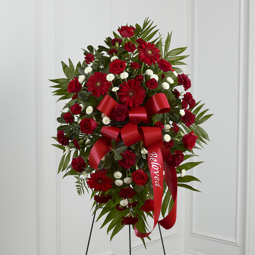 Treasured Memories Standing Spray – House Of Flowers, Worcester MA