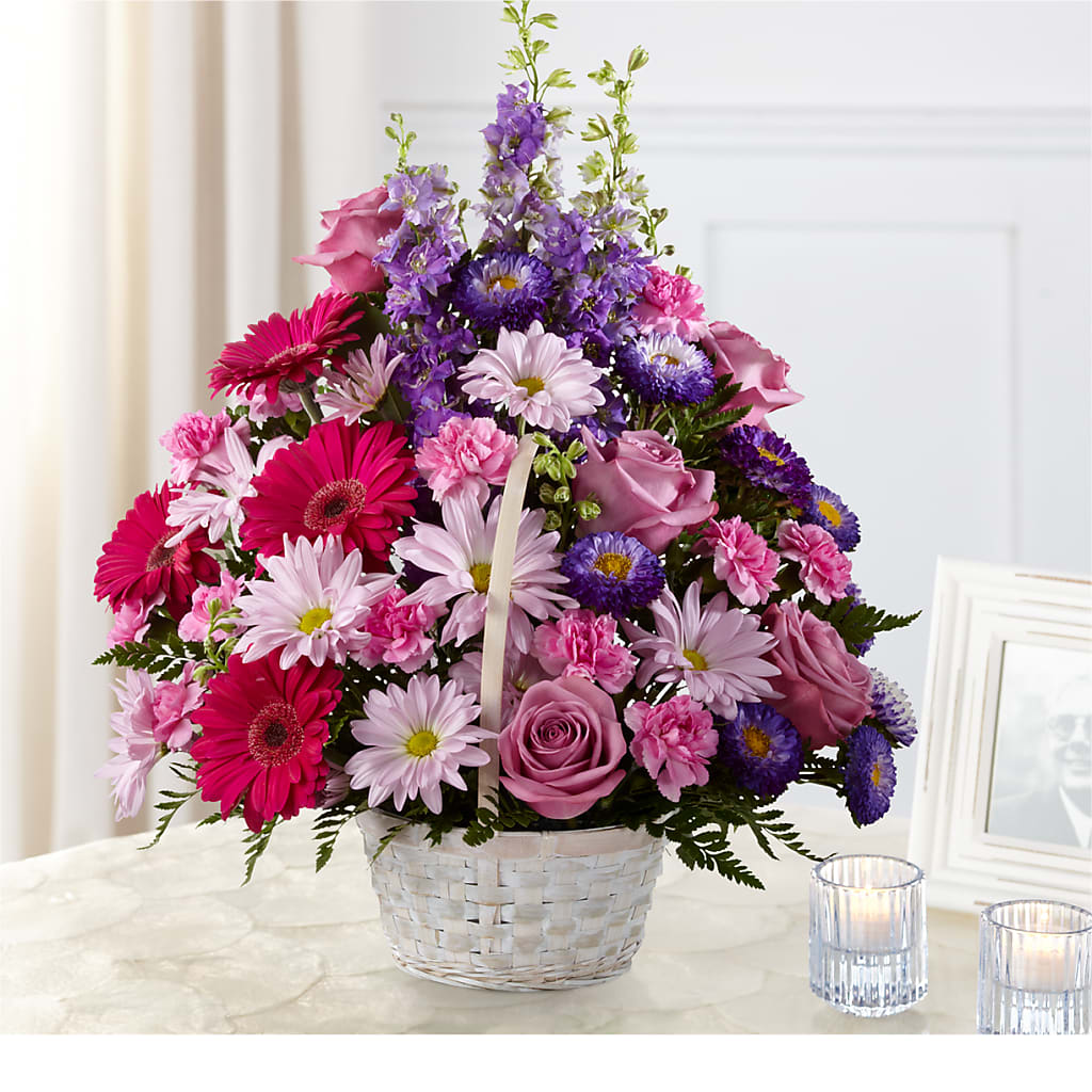 Pastel Peace Basket – House Of Flowers, Worcester MA