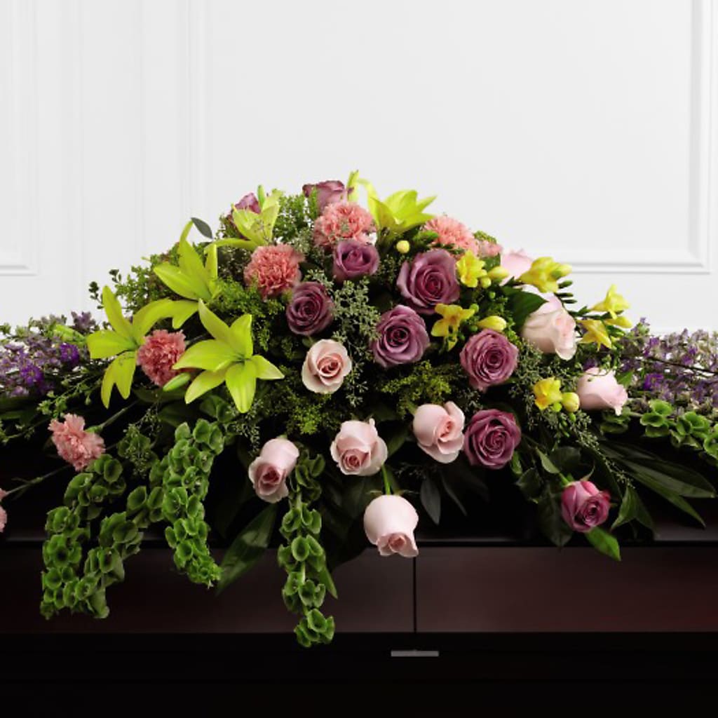 Forever Beloved Casket Spray – House Of Flowers, Worcester MA
