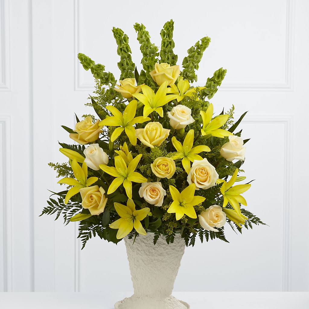 Golden Memories Arrangement – House Of Flowers, Worcester MA