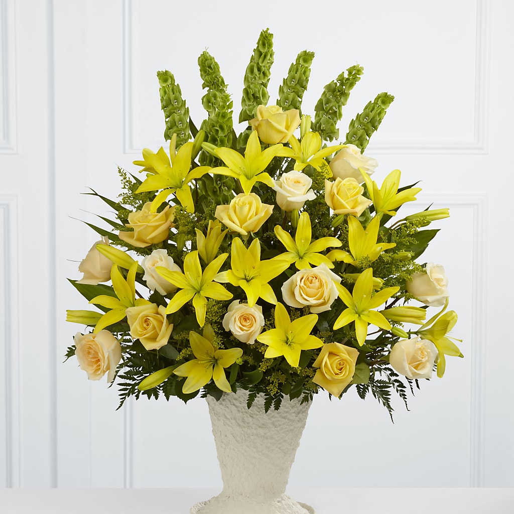 Golden Memories Arrangement – House Of Flowers, Worcester MA