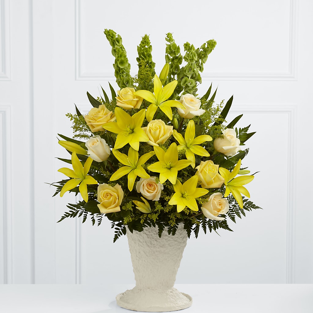 Golden Memories Arrangement – House Of Flowers, Worcester MA