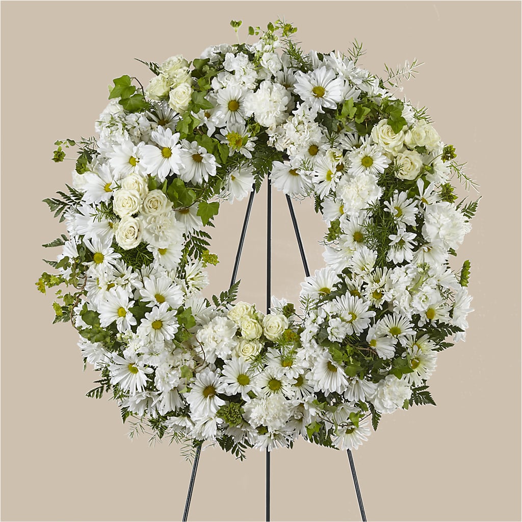 Faithful Wishes Wreath – House Of Flowers, Worcester MA