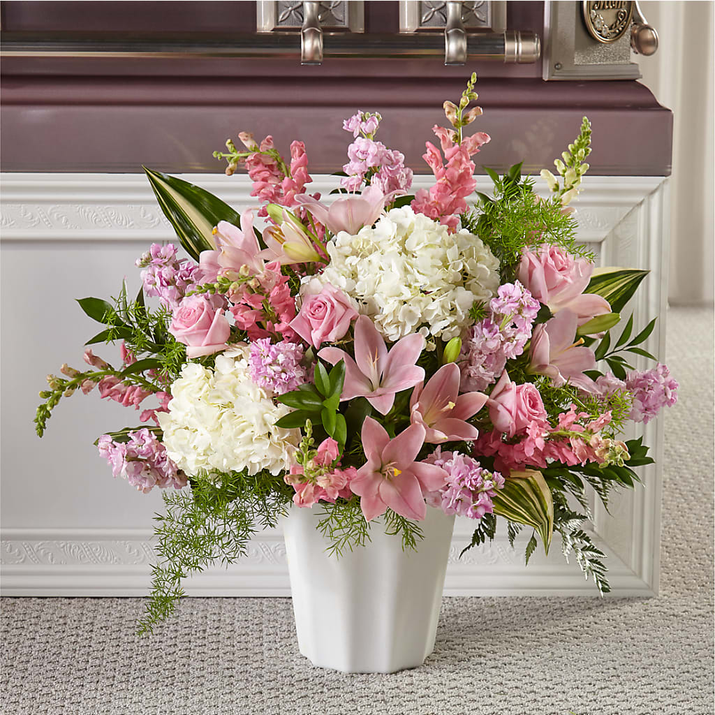 Simply Serene Floor Basket – House Of Flowers, Worcester MA