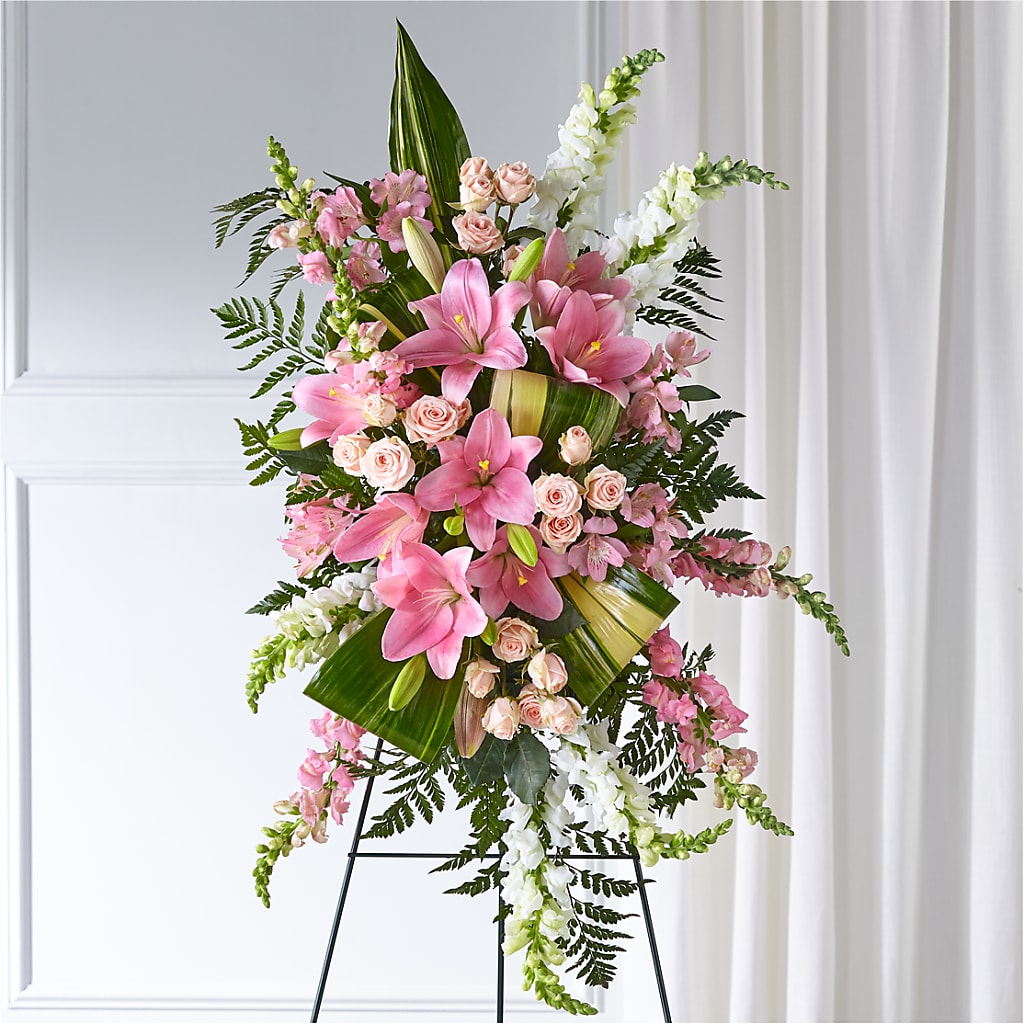 Elegant Embrace Standing Spray – House Of Flowers, Worcester MA