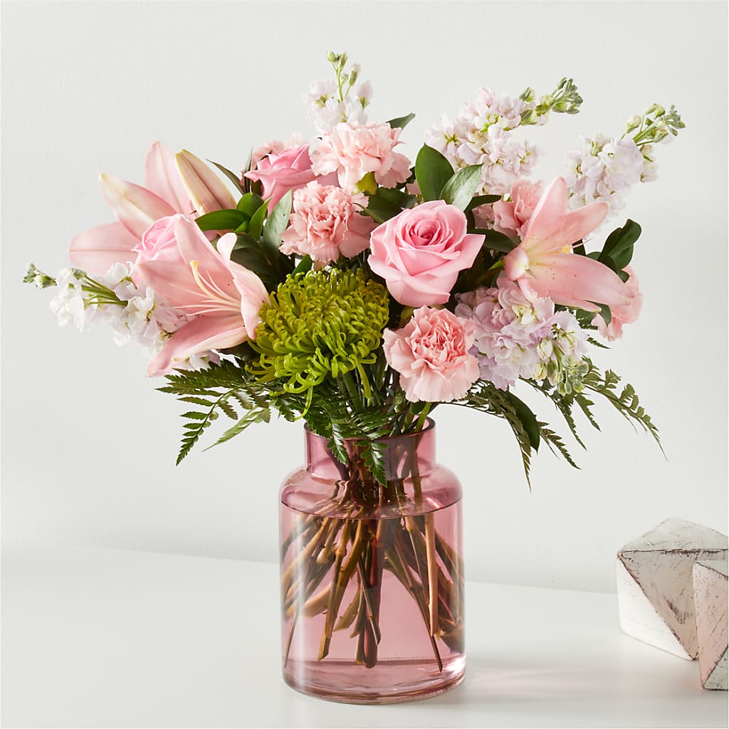 Pretty in Pink Bouquet – House Of Flowers, Worcester MA