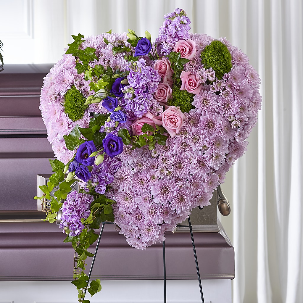 Treasured Love Standing Heart – House Of Flowers, Worcester MA