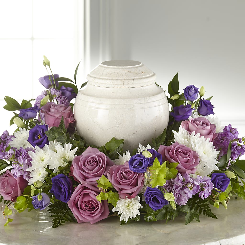 Blooming Sympathy Cremation Adornment – House Of Flowers, Worcester MA