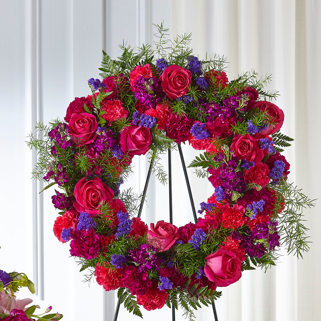 Calming Colors Wreath – House Of Flowers, Worcester MA