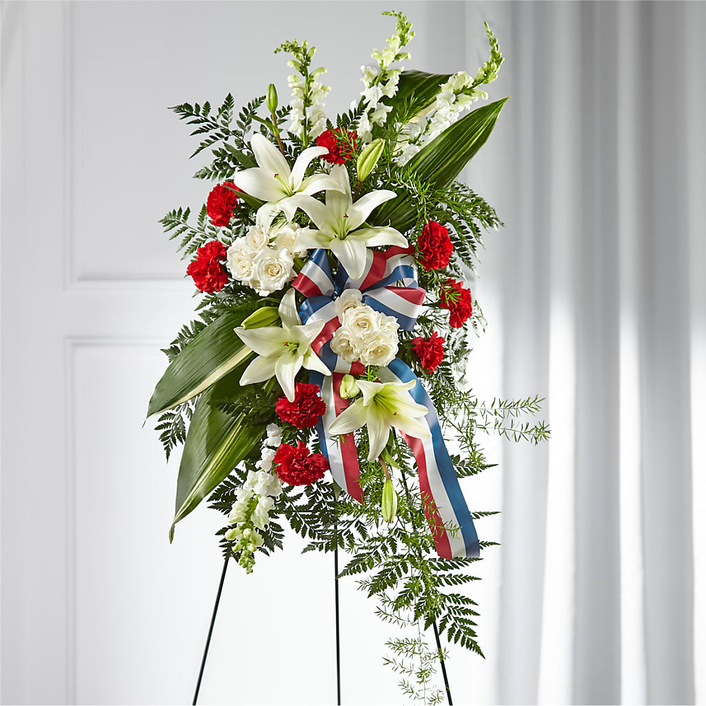 Stars of Life Standing Spray – House Of Flowers, Worcester MA