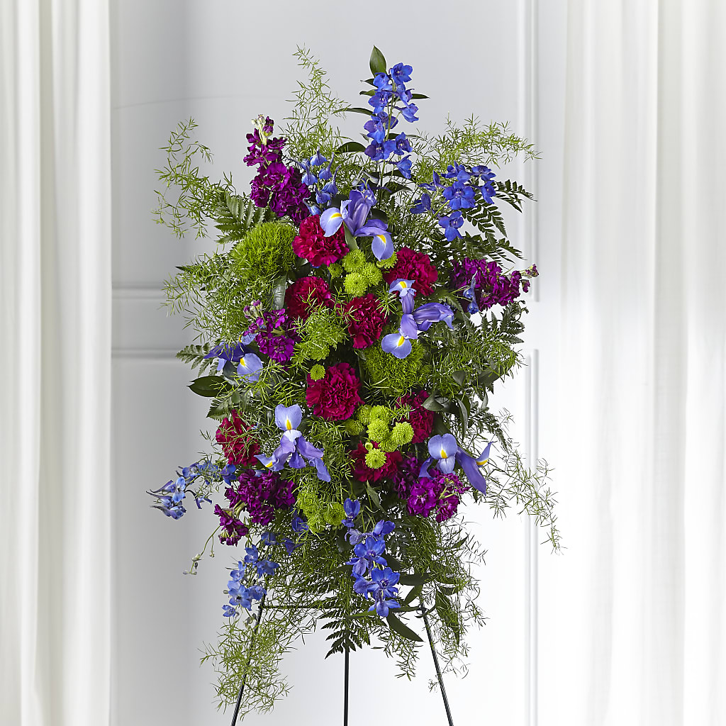 Heavenly Skies Standing Spray – House Of Flowers, Worcester MA
