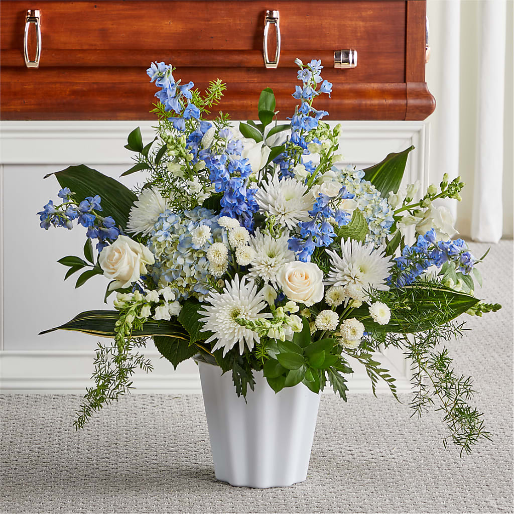 Everlasting Memories Floor Basket – House Of Flowers, Worcester MA