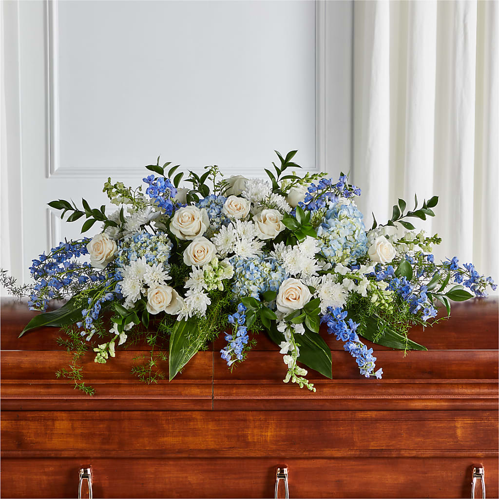 Timeless Essence Casket Spray – House Of Flowers, Worcester MA