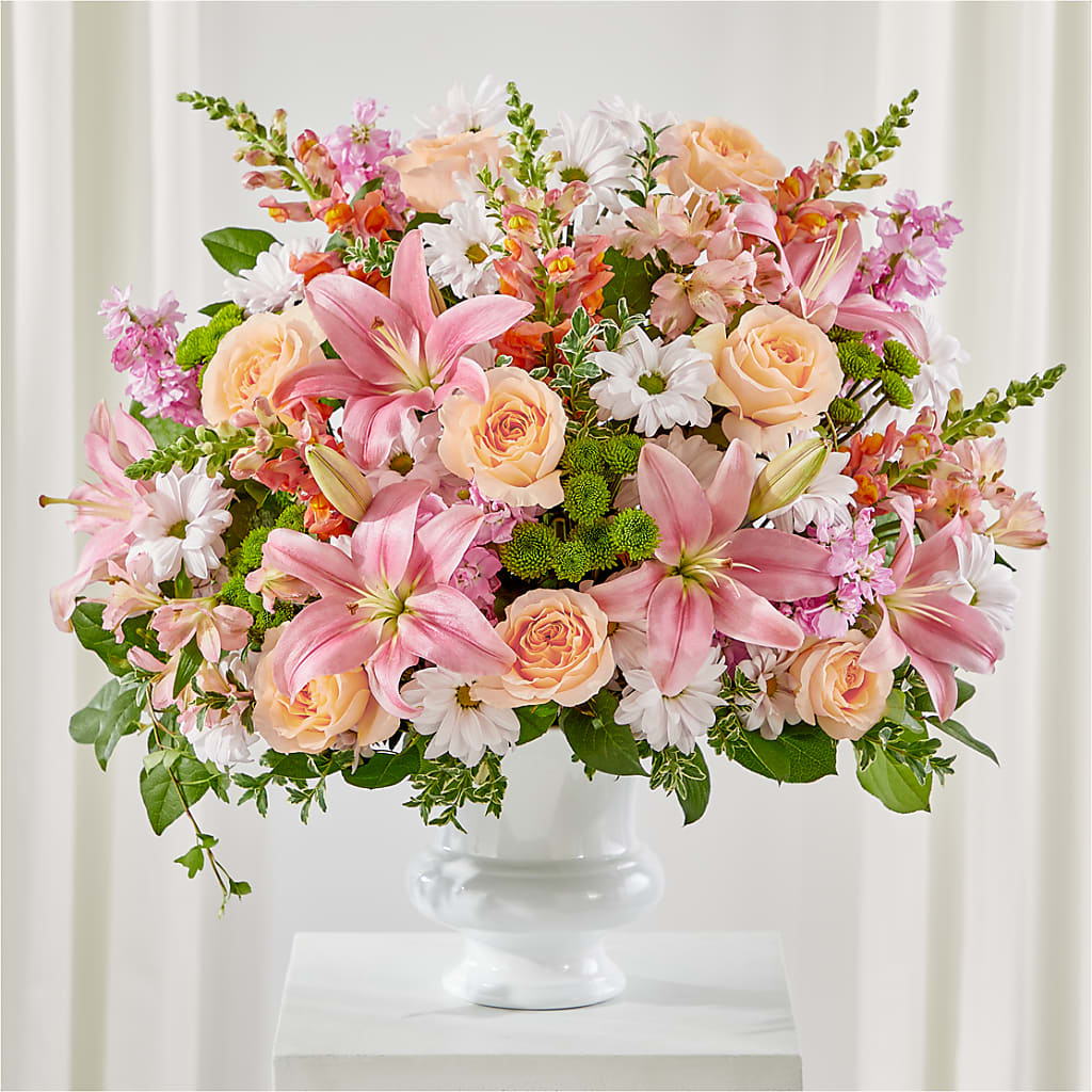 Heartfelt Gesture Urn Arrangement – House Of Flowers, Worcester MA