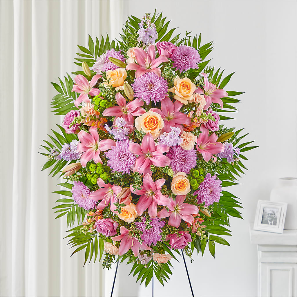 Love & Light Standing Spray – House Of Flowers, Worcester MA