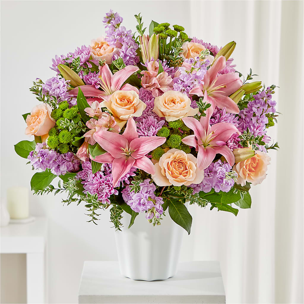 Supportive Embrace Tabletop Basket – House Of Flowers, Worcester MA