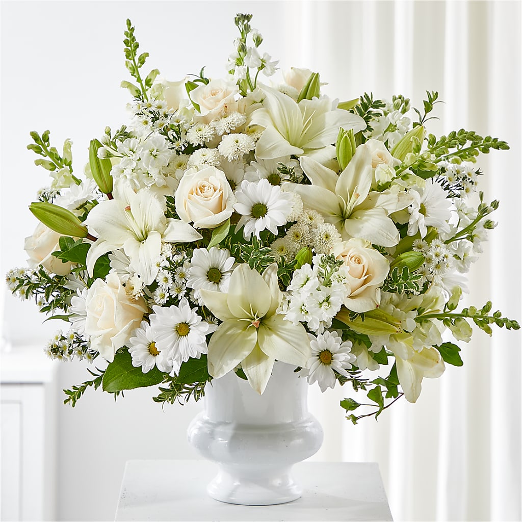 Uplifting Urn Arrangement – House Of Flowers, Worcester MA