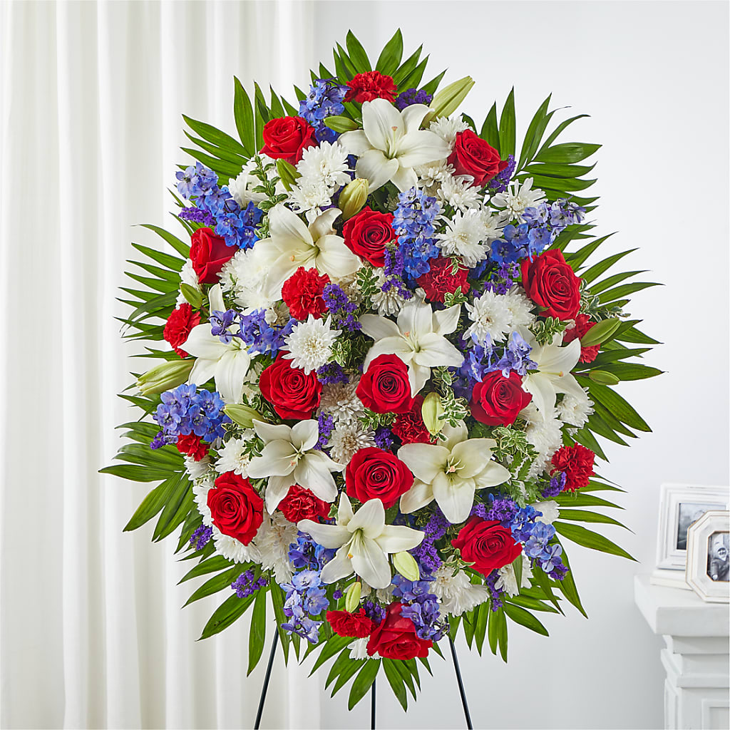 Cherished Service Standing Spray – House Of Flowers, Worcester MA