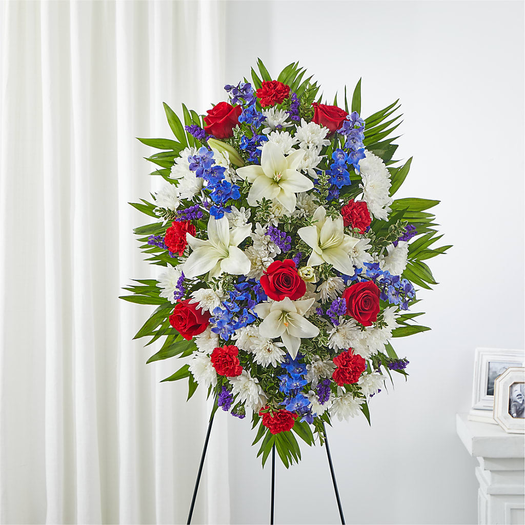 Cherished Service Standing Spray – House Of Flowers, Worcester MA