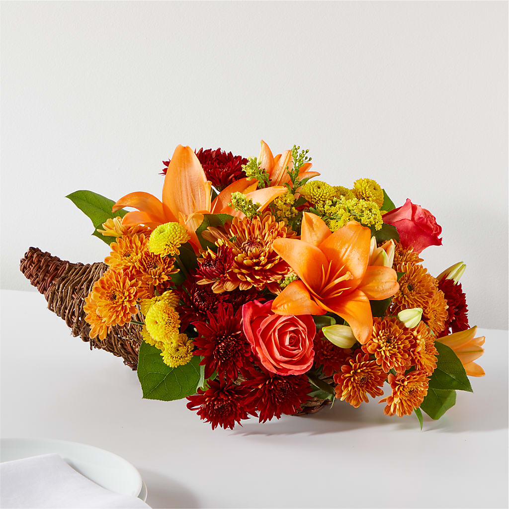 Bouquet of Blessings Cornucopia – House Of Flowers, Worcester MA