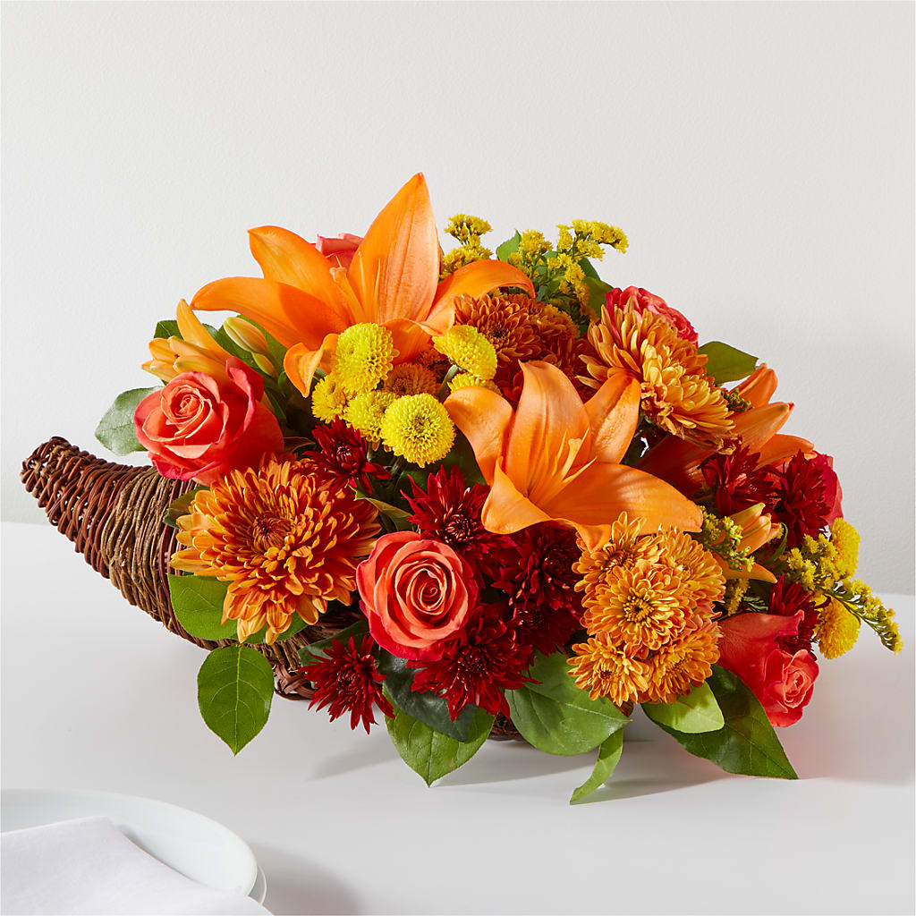 Bouquet of Blessings Cornucopia – House Of Flowers, Worcester MA