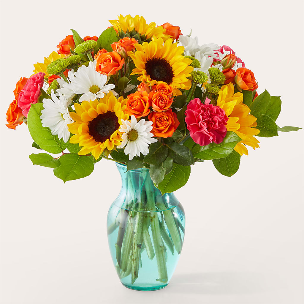 Sun-drenched Blooms Bouquet – House Of Flowers, Worcester MA