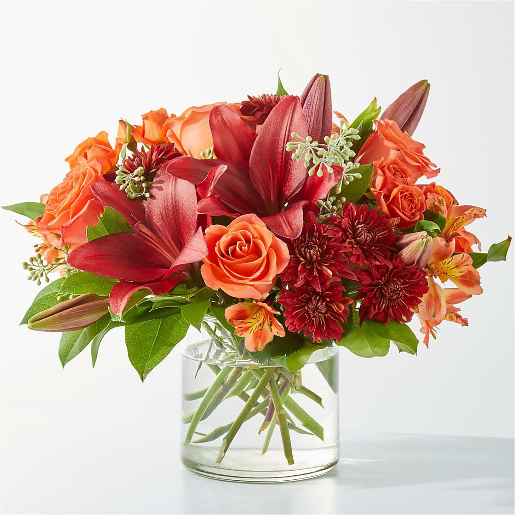 Crimson Leaves Bouquet – House Of Flowers, Worcester MA