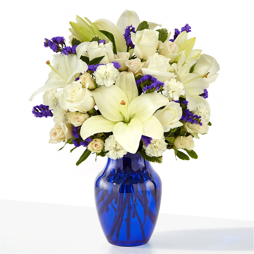 Sapphire Rush Bouquet – House Of Flowers, Worcester MA