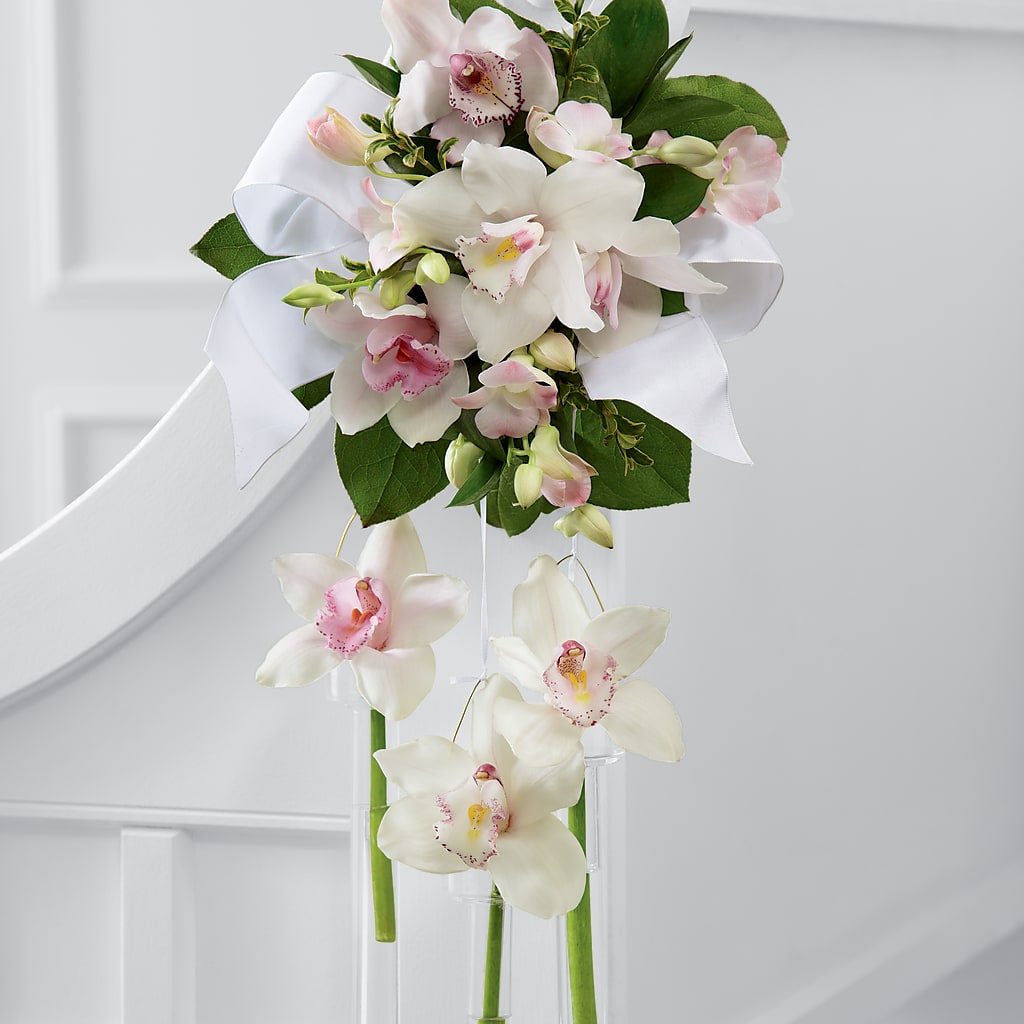 Perfect Entrance Pew Arrangement – House Of Flowers, Worcester MA