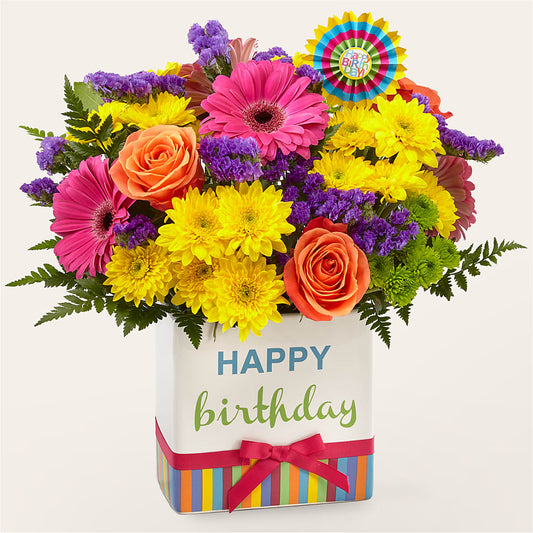 Birthday Brights Bouquet –  House Of Flowers, Worcester MA