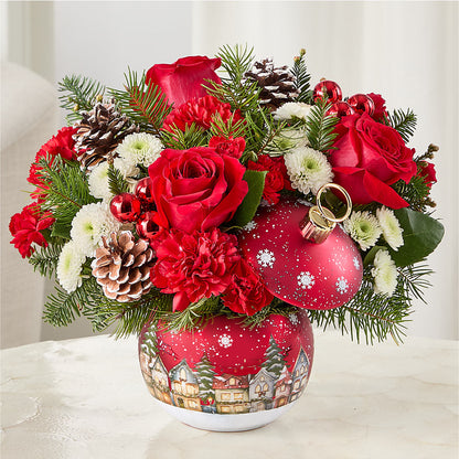 Christmas Carols Ornament –  House Of Flowers, Worcester MA