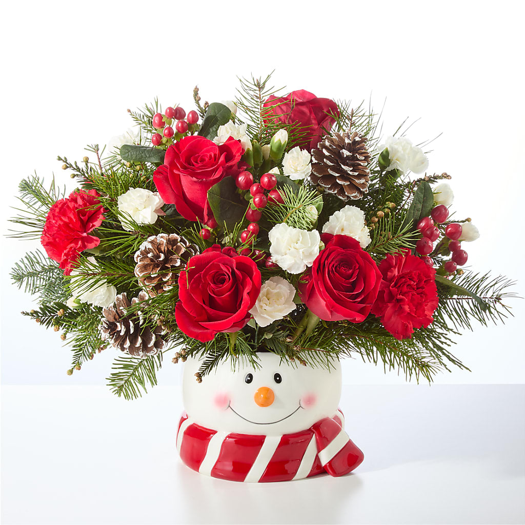 Jolly Snowman Bouquet –  House Of Flowers, Worcester MA