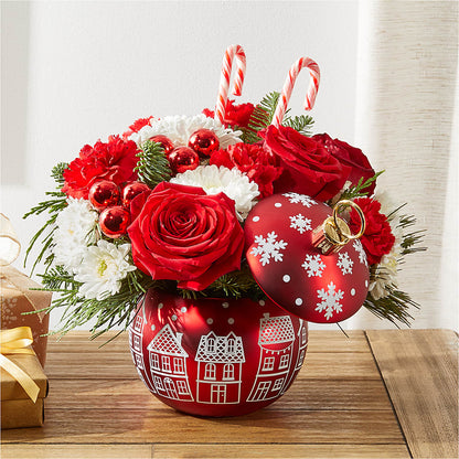 Cheer in the Air Ornament –  House Of Flowers, Worcester MA