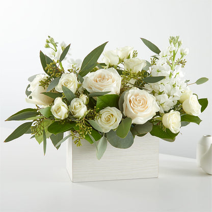 Fresh Linen Box Bouquet –  House Of Flowers, Worcester MA