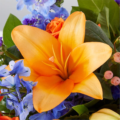 Radiant Citrus Box Bouquet –  House Of Flowers, Worcester MA