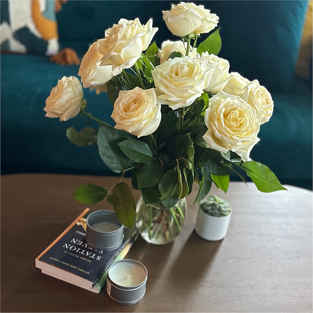 Long Stem Yellow Rose Bouquet –  House Of Flowers, Worcester MA