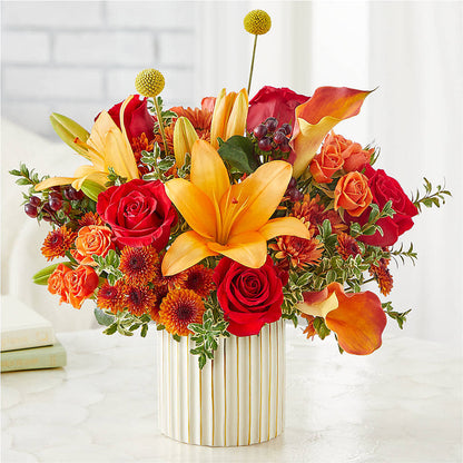 Scarlet Skies Bouquet –  House Of Flowers, Worcester MA