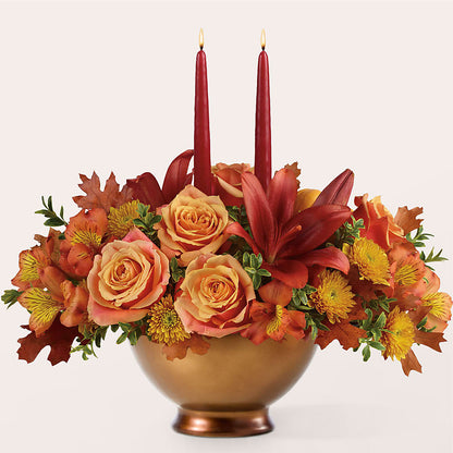 Harvest Table Centerpiece –  House Of Flowers, Worcester MA