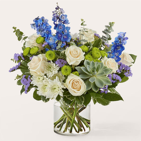 Cerulean Waves Bouquet –  House Of Flowers, Worcester MA