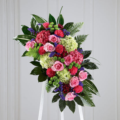Refreshing Mix Standing Spray –  House Of Flowers, Worcester MA